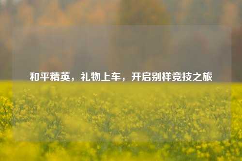 和平精英，礼物上车，开启别样竞技之旅