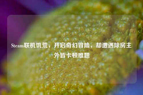 Steam联机饥荒，开启奇幻冒险，却遭遇除房主外皆卡顿难题