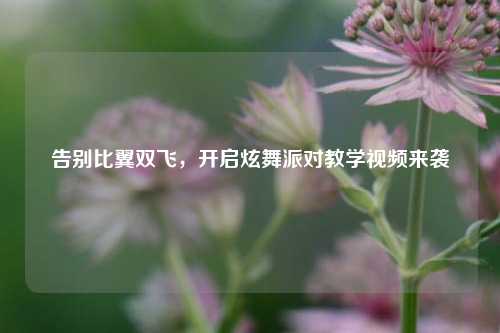 告别比翼双飞，开启炫舞派对教学视频来袭