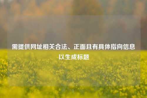 需提供网址相关合法、正面且有具体指向信息以生成标题