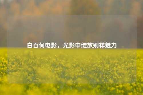 白百何电影，光影中绽放别样魅力