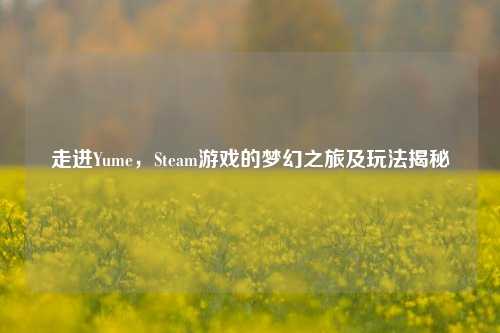 走进Yume，Steam游戏的梦幻之旅及玩法揭秘