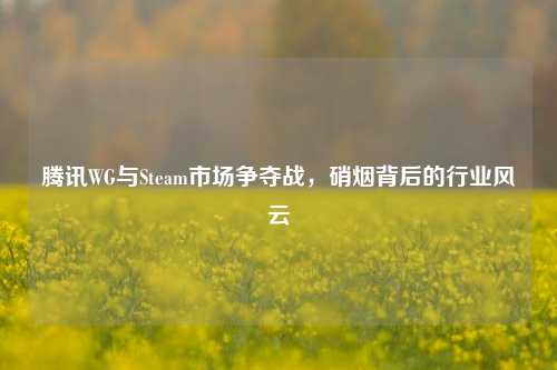 腾讯WG与Steam市场争夺战，硝烟背后的行业风云