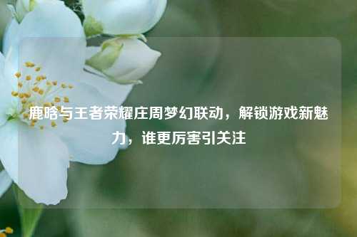 鹿晗与王者荣耀庄周梦幻联动，解锁游戏新魅力，谁更厉害引关注