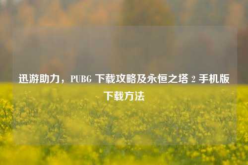 迅游助力,PUBG 下载攻略及永恒之塔 2 手机版下载方法
