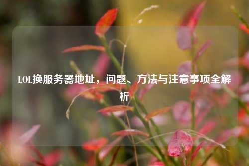 LOL换服务器地址，问题、方法与注意事项全解析