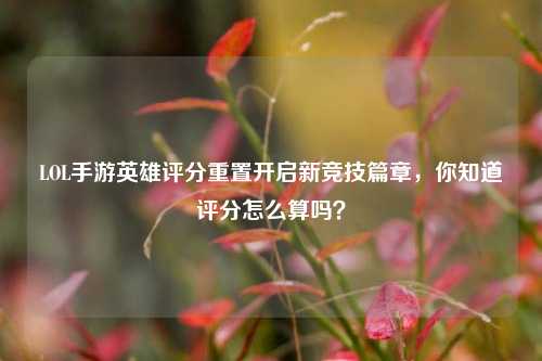 LOL手游英雄评分重置开启新竞技篇章，你知道评分怎么算吗？