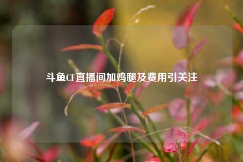 斗鱼CF直播间加鸡腿及费用引关注