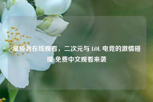 星掠者在线观看，二次元与 LOL 电竞的激情碰撞 免费中文观看来袭