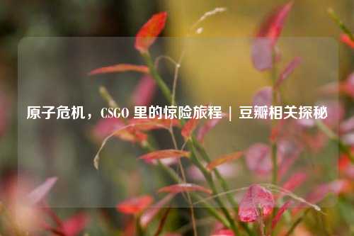 原子危机，CSGO 里的惊险旅程 | 豆瓣相关探秘