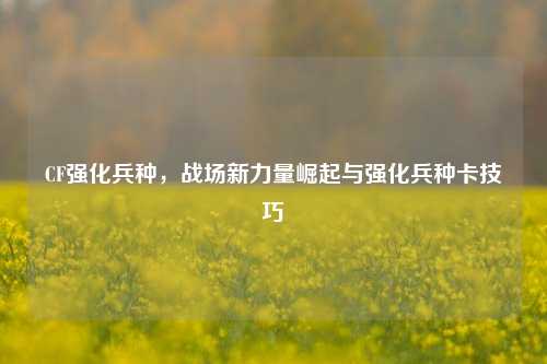 CF强化兵种，战场新力量崛起与强化兵种卡技巧