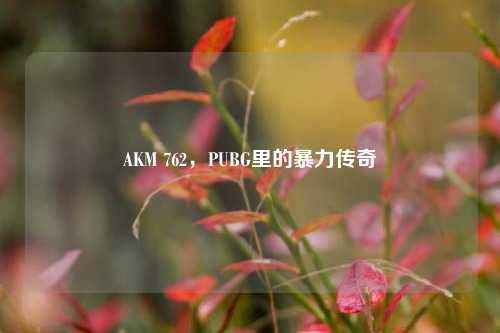 AKM 762，PUBG里的暴力传奇