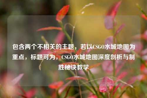包含两个不相关的主题,若以CSGO水城地图为重点,标题可为,CSGO水城地图深度剖析与制胜秘诀教学