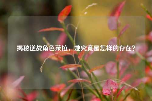 揭秘逆战角色莱拉，她究竟是怎样的存在？