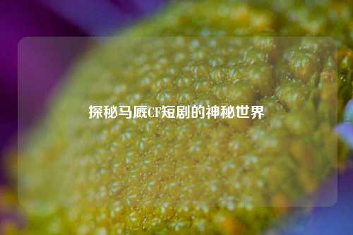 探秘马厩CF短剧的神秘世界