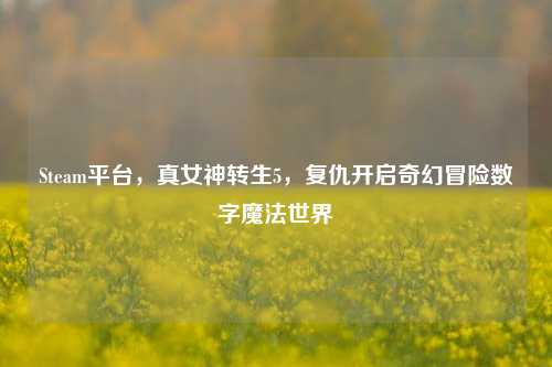 Steam平台，真女神转生5，复仇开启奇幻冒险数字魔法世界