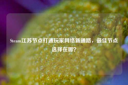 Steam江苏节点打通玩家网络新通路，最佳节点选择在哪？