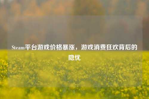 Steam平台游戏价格暴涨,游戏消费狂欢背后的隐忧