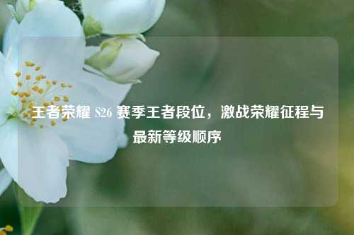 王者荣耀 S26 赛季王者段位，激战荣耀征程与最新等级顺序