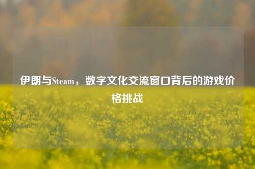 伊朗与Steam，数字文化交流窗口背后的游戏价格挑战