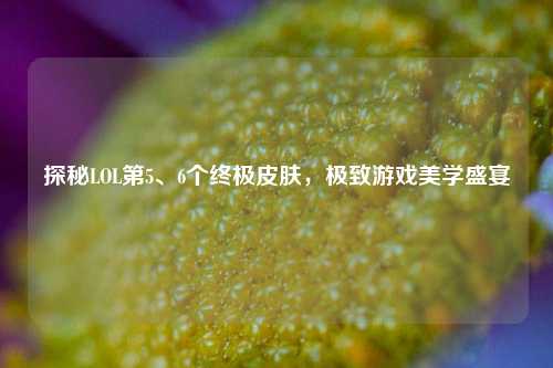 探秘LOL第5、6个终极皮肤，极致游戏美学盛宴