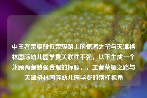 中王者荣耀段位荣耀路上的惊鸿之笔与天津格林国际幼儿园学费关联性不强，以下生成一个兼顾两者勉强合理的标题，，王者荣耀之路与天津格林国际幼儿园学费的别样视角