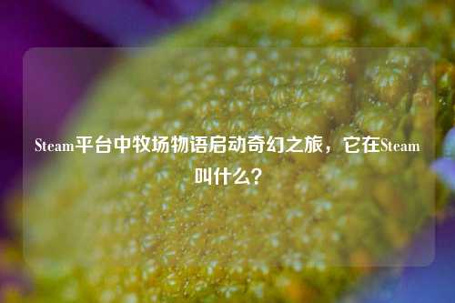 Steam平台中牧场物语启动奇幻之旅，它在Steam叫什么？