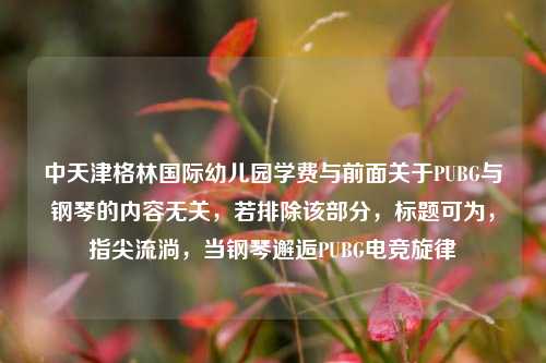 中天津格林国际幼儿园学费与前面关于PUBG与钢琴的内容无关，若排除该部分，标题可为，指尖流淌，当钢琴邂逅PUBG电竞旋律