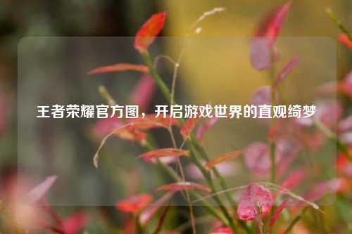 王者荣耀官方图，开启游戏世界的直观绮梦