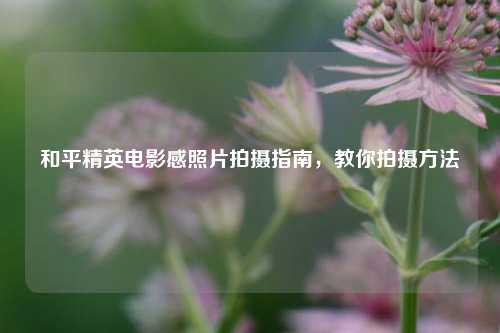 和平精英电影感照片拍摄指南，教你拍摄方法