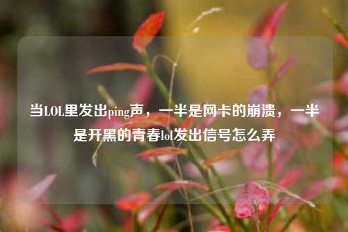 当LOL里发出ping声，一半是网卡的崩溃，一半是开黑的青春lol发出信号怎么弄