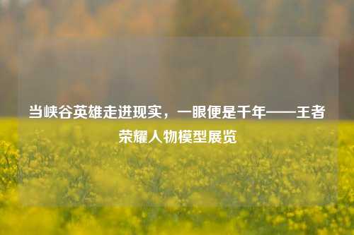 当峡谷英雄走进现实，一眼便是千年——王者荣耀人物模型展览