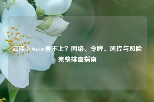 云挂卡Steam登不上？网络、令牌、风控与风险完整排查指南